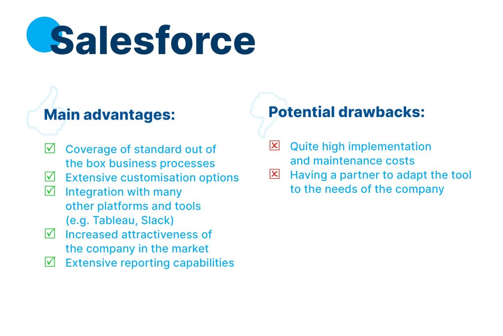 Salesforce CRM advantages - disadvantages